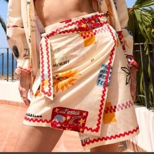 Anthropologie Never Fully Dressed Wrap Mini Skirt